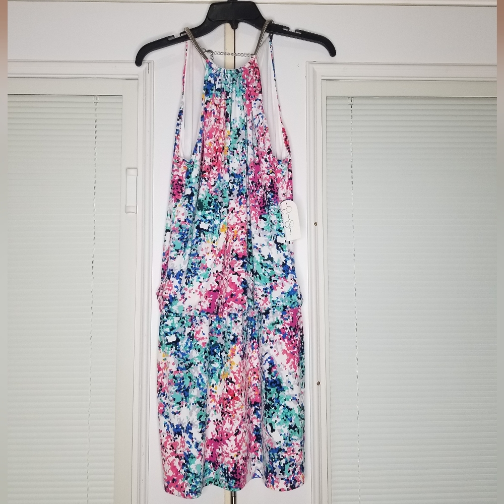 NWT Jessica Simpson Colorful Drop Waist Dress